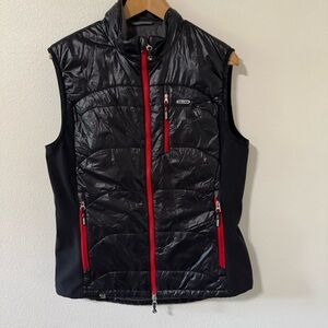 Salewa Magna AlpineXtrem Primaloft Vest Black Red Zipper Lightweight Ski-L